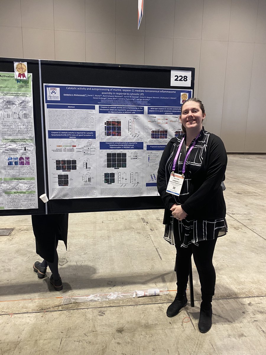 Dr. Kimberly Wodzanowski (@kawodzanowski) on Twitter photo Thanks to everyone who came to my talk and stopped by my poster at #AAI2024 to talk non-canonical inflammasomes! If you have more questions or we didn’t get a chance to chat, check out our published work on this project doi.org/10.7554/eLife.… #IMMUNOLOGY2024 <a href="/ImmunologyAAI/">The American Association of Immunologists (AAI)</a> Thanks to everyone who came to my talk and stopped by my poster at #AAI2024 to talk non-canonical inflammasomes! If you have more questions or we didn’t get a chance to chat, check out our published work on this project doi.org/10.7554/eLife.… #IMMUNOLOGY2024 <a href="/ImmunologyAAI/">The American Association of Immunologists (AAI)</a>