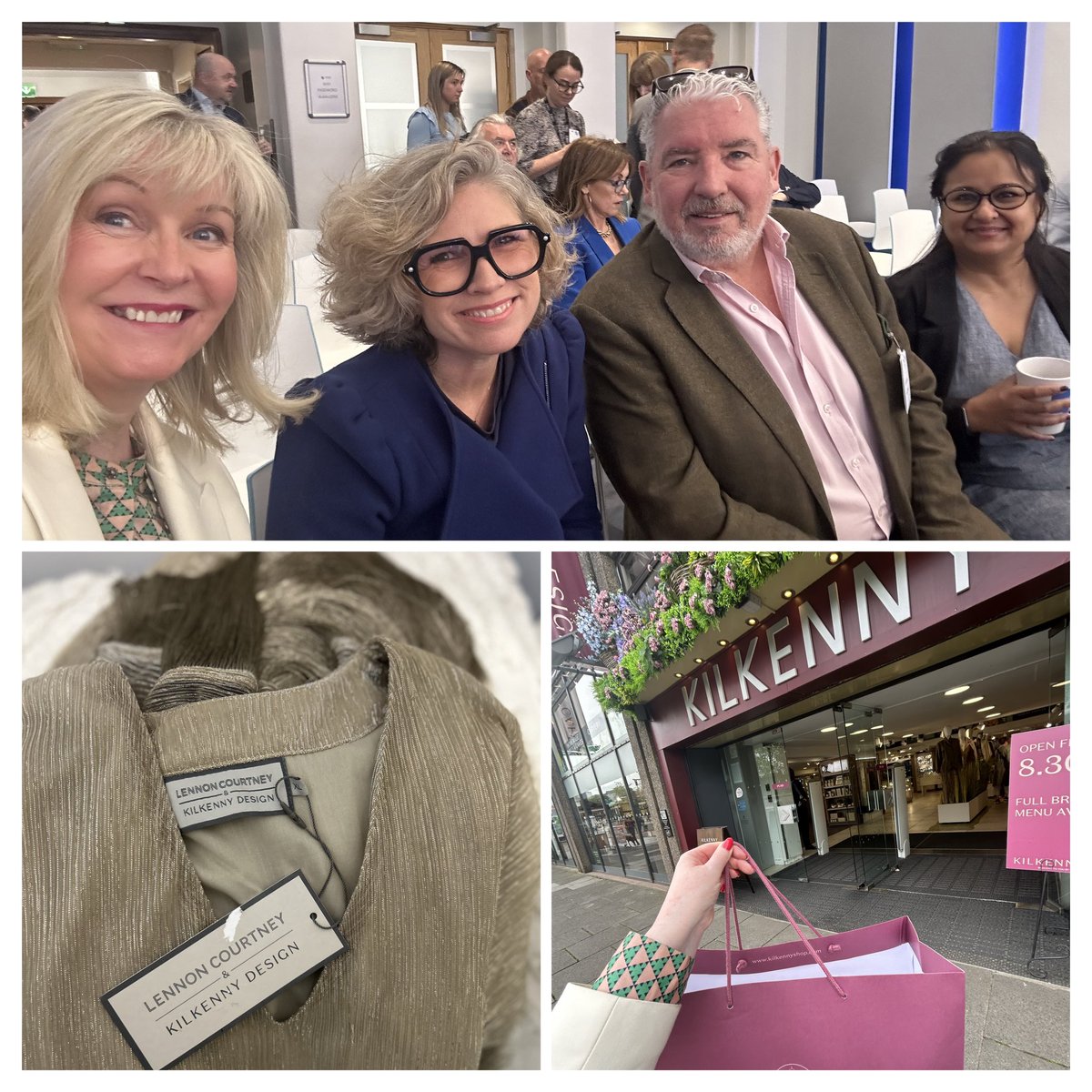 See what happens when you sit beside @sonyalennon at a @DubCham event … you go straight to @Kilkenny_Design & buy a piece of @Lennon_Courtney! 🤷‍♀️👗🛍️😊