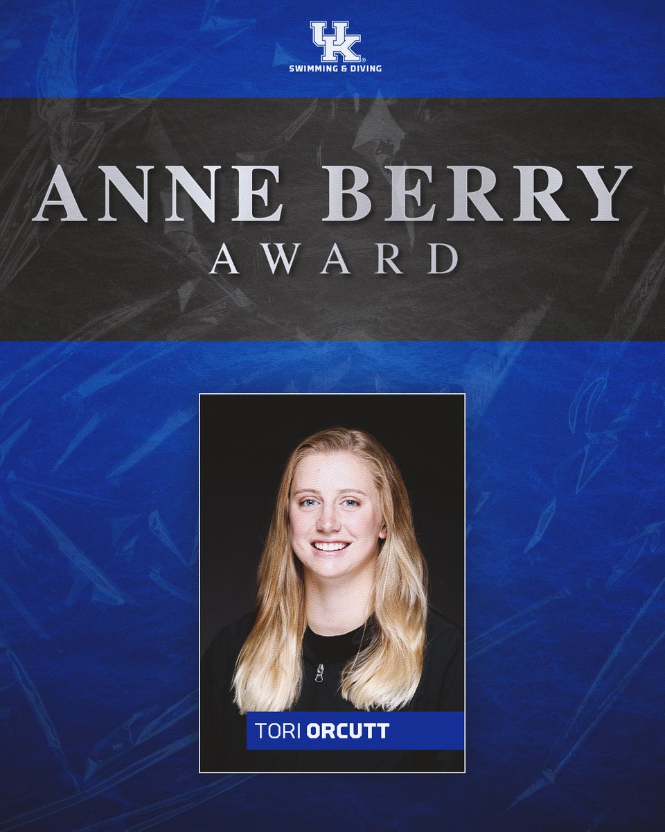 𝟮𝟬𝟮𝟯-𝟮𝟰 𝗧𝗲𝗮𝗺 𝗔𝘄𝗮𝗿𝗱𝘀

This award goes to the senior female walk-on swimmer who represented UK with the highest degree of selflessness and passion. This person always acted in the best interest of the team first and epitomized being a Wildcat.

#WeAreUK 🔵😼