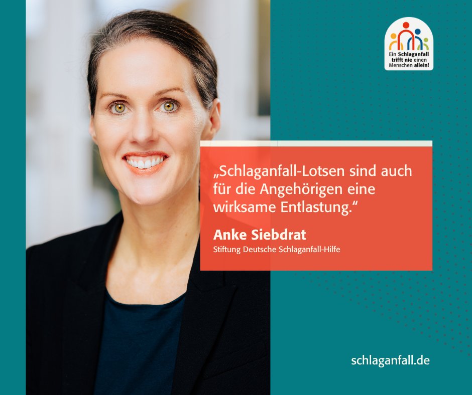 Der #Schlaganfall stellt auch #Angehörige oft vor große Herausforderungen. Eine wirksame Entlastung bieten Schlaganfall-Lotsen. Nicht nur zum #TagGegenDenSchlaganfall setzen wir uns daher für die Überführung von #Patientenlotsen in die #Regelversorgung ein. #tgds2024
