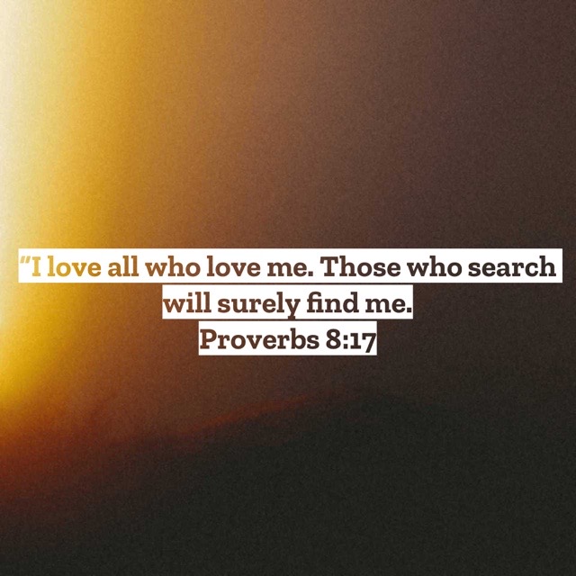 Wisdom is an open door…all we need to do is walk through. Oh, the times I’ve known that and not done it! Today I’m intent on searching for and finding wisdom.