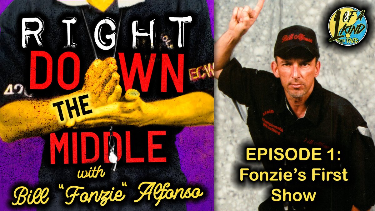 Catch it NOW! #RightDownTheMiddle Episode 1 is up on RVDTV.com! Hear @AlfonsoBill's plans for the show, Sandman's @DarkSideOfRing, Paul Heyman's WWE HOF speech and plenty more daddy!