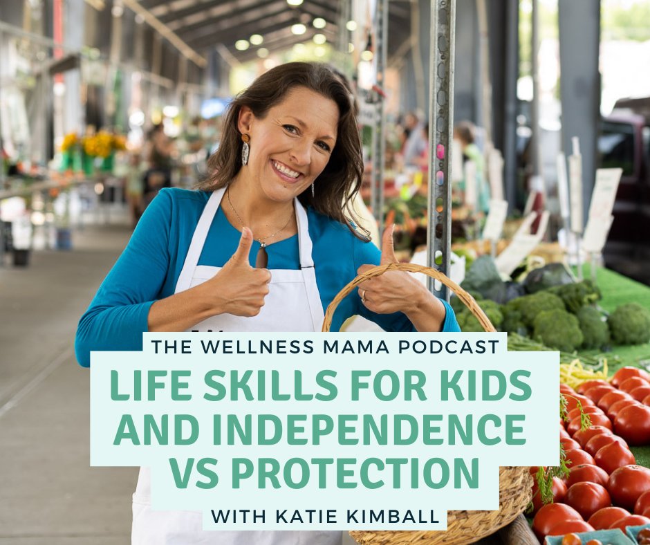 In today's episode, I'm thrilled to be joined by Katie Kimball! ☀️ Join us as we delve into the importance of #lifeskills in today's world, from fostering #confidence to nurturing #criticalthinking. 🌱 Don't miss out on this insightful conversation ➡ wellnessmama.com/podcast/793/