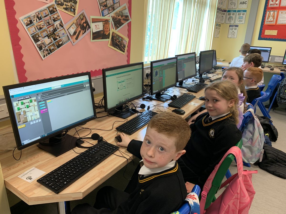 ctrps1's tweet image. 🚀💻 Mrs. Prunty's P5B class are diving into the world of coding through Minecraft! 🌟 Witnessing the enthusiasm and potential of these future coders is truly inspiring. #CodingEducation #FutureInnovators ⛏️🔍