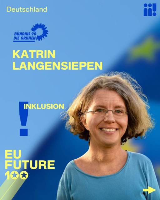 Das beste gegen Rechtsextreme? Demokrat*innen wählen. Ich freue mich, von @BNBundestag als eine der 100 EU Kandidat*innen nominiert worden zu sein, die für mutige, progressive Politik eintreten. Ich kämpfe für ein grünes, inklusives, soziales Europa 💚 #EUFuture100