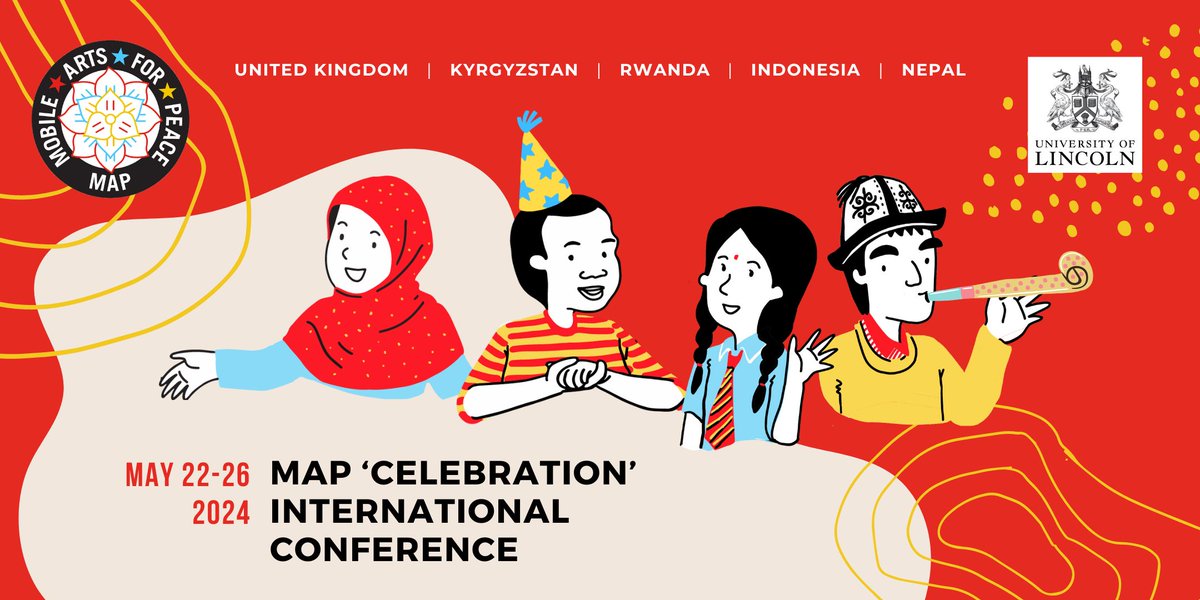 🥳We welcome you to celebrate and reflect on the power of arts and humanities during our MAP 'Celebration' International Conference 22-26 May. Join us to think through findings, impact,& next steps! 📌Register now: bit.ly/MAPConference24 @GCRF @AHRCPress #EverydayPeacebuilding