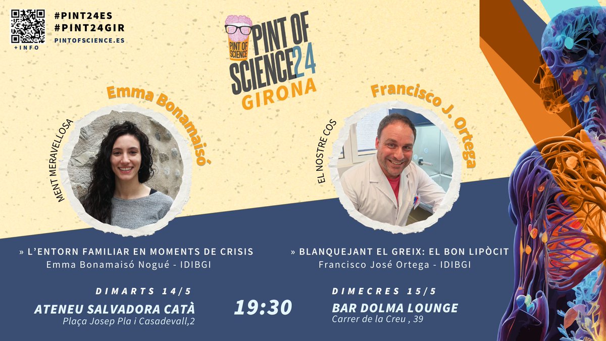 🌸🌻🌷🌹La setmana que ve Girona s'omplirà de flors... i de ciència!! 🍻👩‍🔬
Veniu al #PintOfScience per conèixer la recerca de l'IDIBGI 👇
<a href="/iasgirona/">Institut d’Assistència Sanitària</a> <a href="/Girona7ciencia/">Girona set de ciència #GironaCiència</a> @PINT24GIR #PINT24ES <a href="/SalvadoraCata/">Ateneu Popular Salvadora Catà</a> #TempsDeFlors