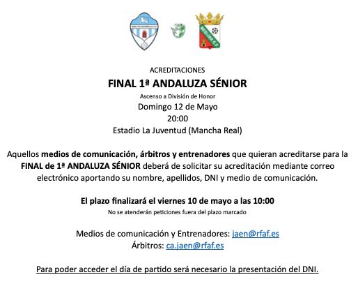 RFAF - Delegación de Jaén tweet media