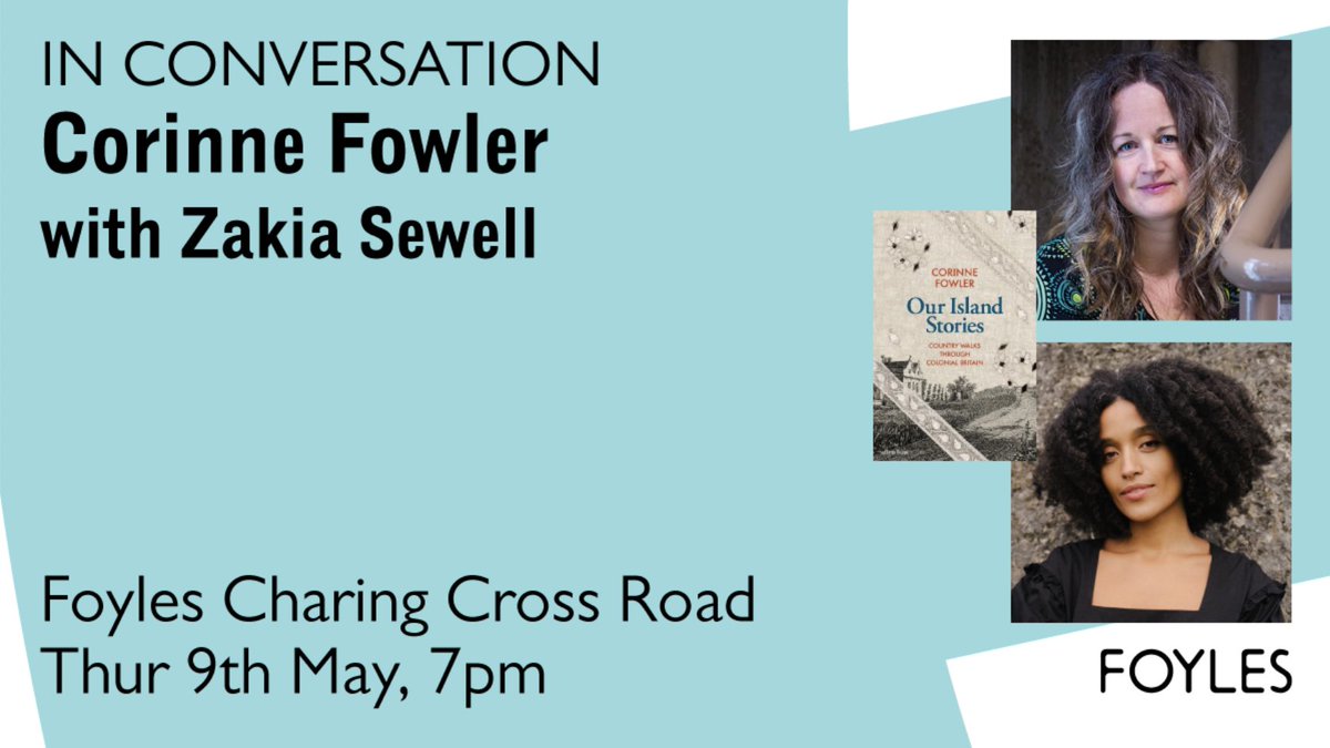 TOMORROW NIGHT: academic @corinne_fowler will be talking to @zakiasewell about #OurIslandStories (@AllenLaneBooks), Fowler's ground-breaking study of the legacy of colonialism in the landscapes of the British countryside. Not to be missed: 🎫 bit.ly/3VIhB2S