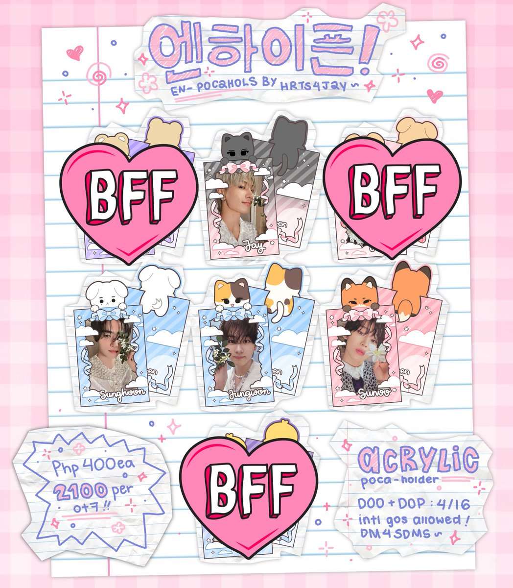 twinxlestrcart's tweet photo. { Wts lfb ph}#eysisells

    🌷 𝖾𝗇- 𝗉𝗈𝖼𝖺𝗁𝗈𝗅𝗌 𝖻𝗒 𝗁𝗋𝗍𝗌4𝗃𝖺𝗒 !🌷 

—₱400 each + isf + lsf
—Dop  [05-18-24] 

Available: unmarked

💸: Maya, Gcash, GoTyme
🚚: JnT, Ggx, Sdd (lalamove only)

🏷️enhypen jungwon heeseung jay jake sunghoon sunoo ni-ki acrylic pocaholder https://t.co/mpMWo8ERQo