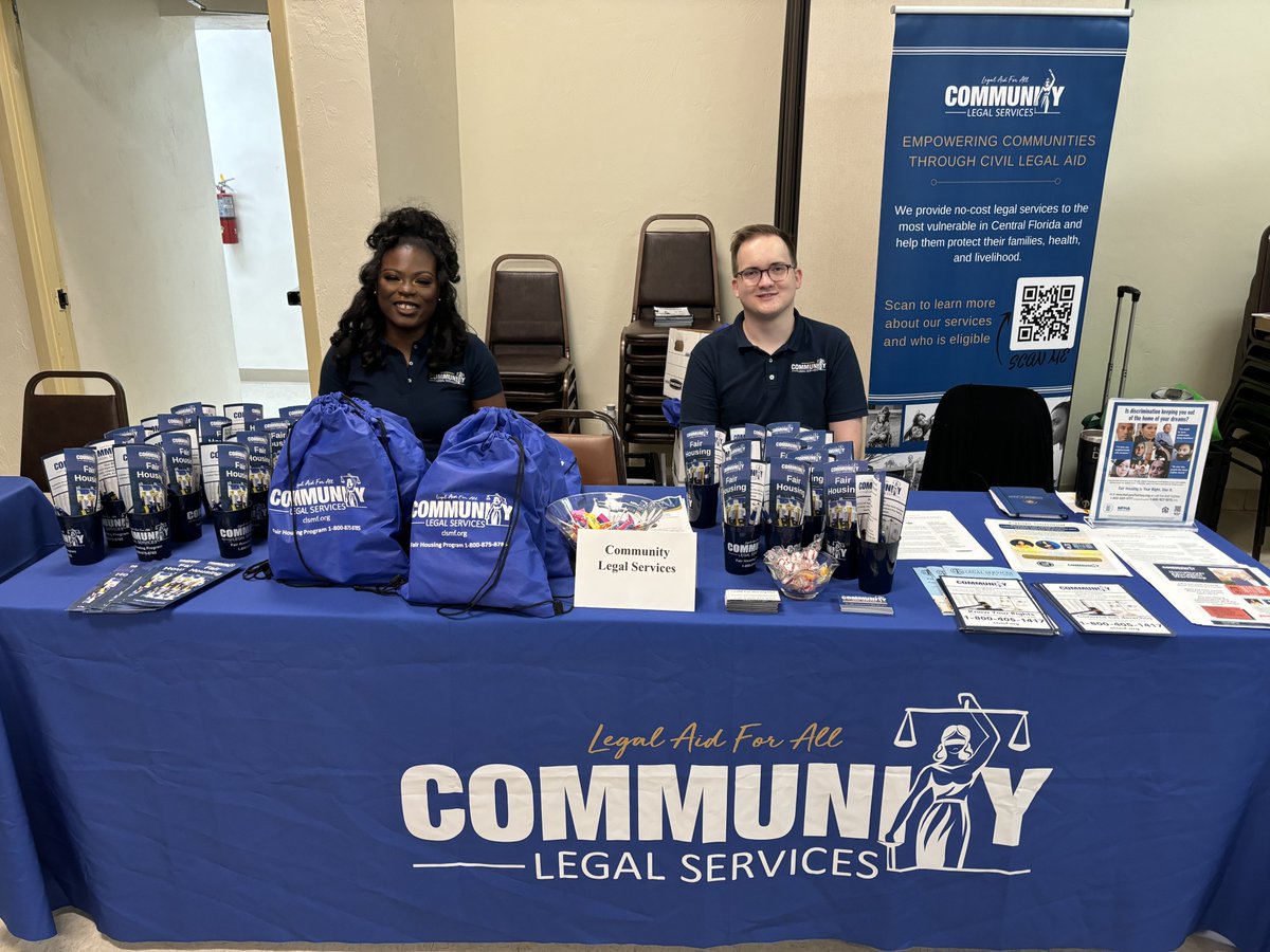 clsmf's tweet image. We had a great time at the 2024 Daytona Beach Housing Fair and Financial Wellness Clinic!

#CLSInTheCommunity #CLS #LegalServices #LegalAid #HousingFair