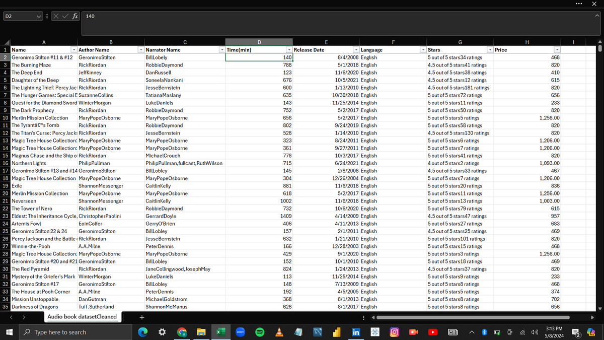 thedigitaldami1's tweet photo. My Day 18 Report on hashtag #25Daysofdata 

Today, I revisited the crucial data cleaning process in Excel (Audio Data Set)

It focus was on ensuring data quality: 
Handling missing values with COUNTBLANK.
Checking outliers with filters .
#Excel #datacleaning https://t.co/l0Lop1sTiR