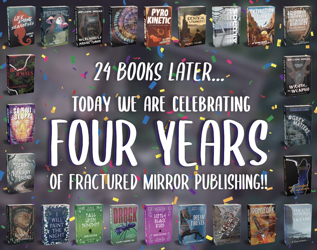 On this day in 2020, we officially launched the Fractured Mirror website. Four years down, many more to come! Thank you to all of our authors and readers who have been on this journey with us. We wouldn’t have gotten to the four year mark without your support!