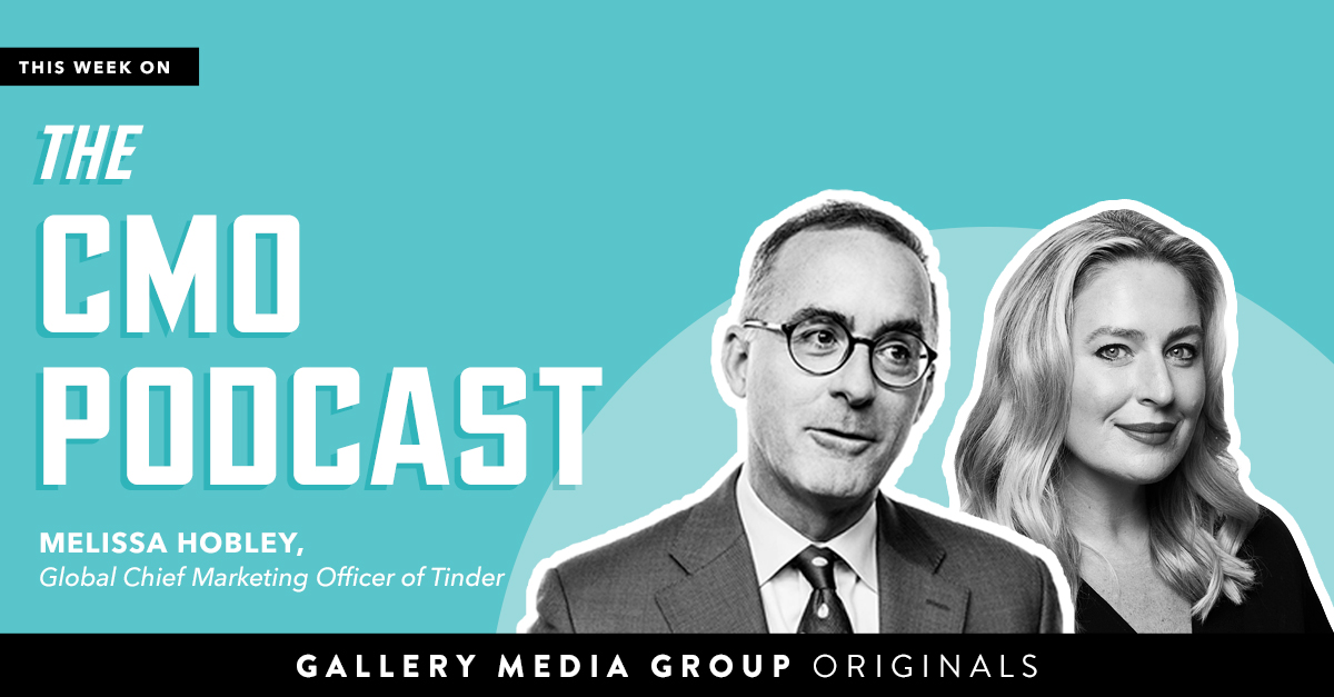 This week on #TheCMOPodcast, Jim Stengel chats with Melissa Hobley, Global Chief Marketing Officer of @Tinder. Tune in for a conversation with a CMO who swipes right on love, creativity and community. 
-
LISTEN NOW: apple.co/3UuTlzb