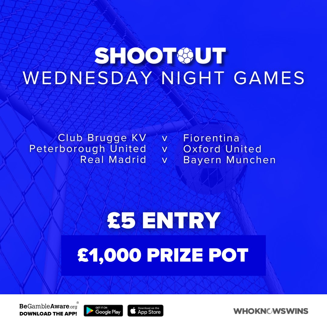Last night 1 winner took home the pot with 4/5 correct🙌 The first game kicks off at 5:45 pm  You don't have to get every guess correct 👇 🔗 wkw.page.link/q8g5 🔞 BeGambleAware.org