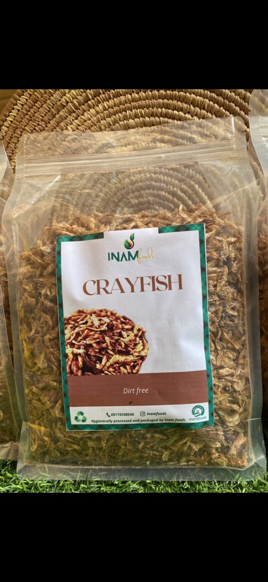 Very clean #inamfoods oron crayfish available in wholesome and ground forms
Ground(small)-3000
Ground (big)-6000
Wholesome (small)-3500
Wholesome (custard bucket)-7000
#AbujaTwitterCommunity