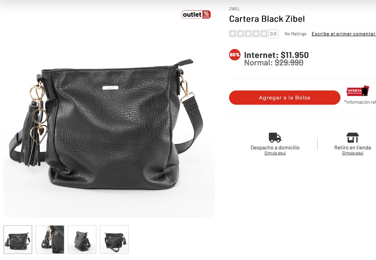 Descuentos Rata on X Cartera Black Zibel bajo a 11.950 con todo medio de pago en La Polar. no anden comprando regalos a ultima hora https t JT4TmRGYMG https t dU2UTVDx3b X