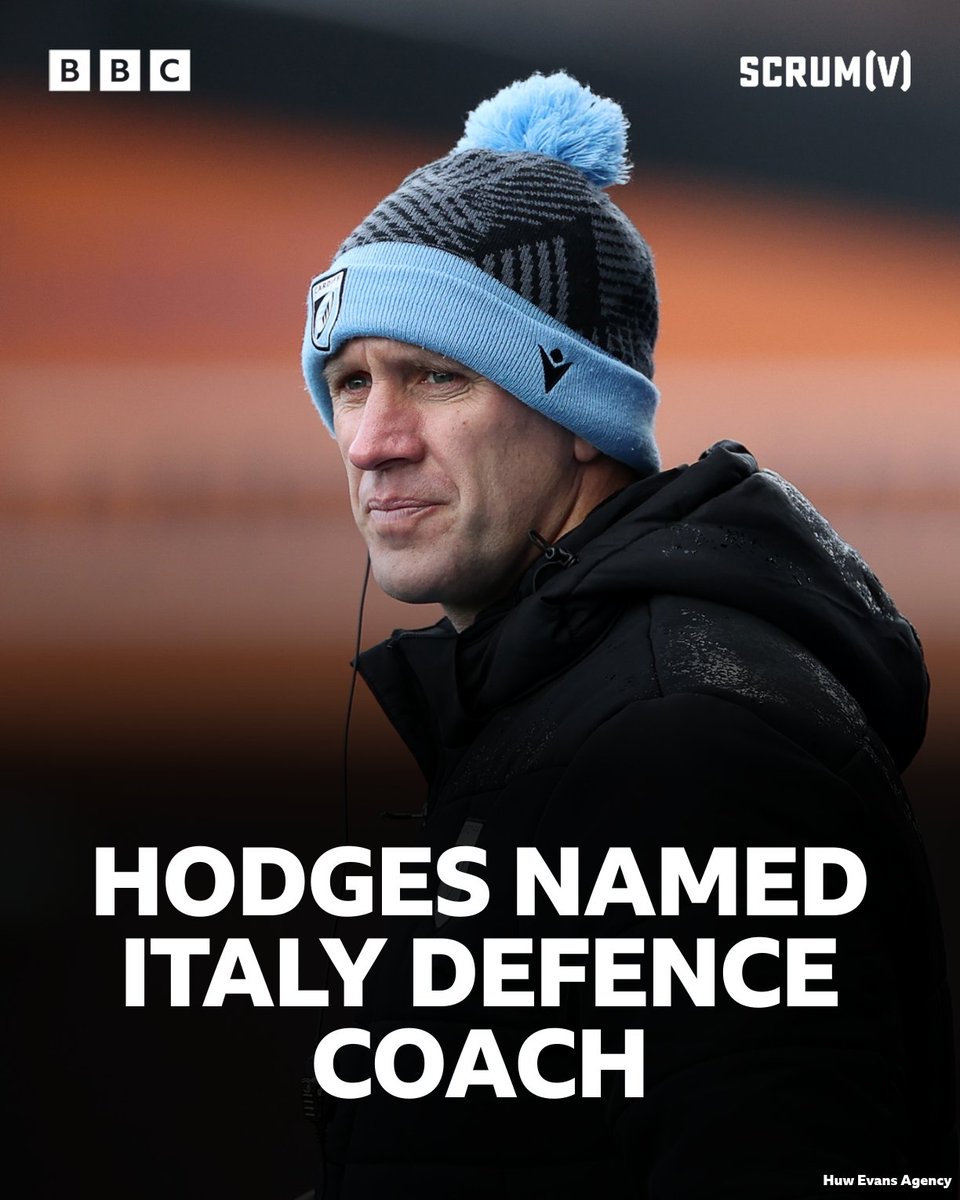 Former Cardiff defence coach Richard Hodges has been named defence coach of the Italy men's national team 🇮🇹 #BBCRugby