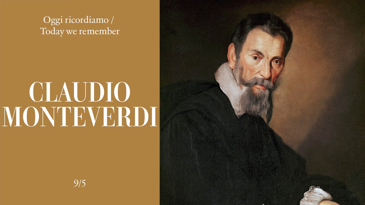 Oggi ricordiamo / Today we remember Claudio Monteverdi.

#NatiOggi #BornToday