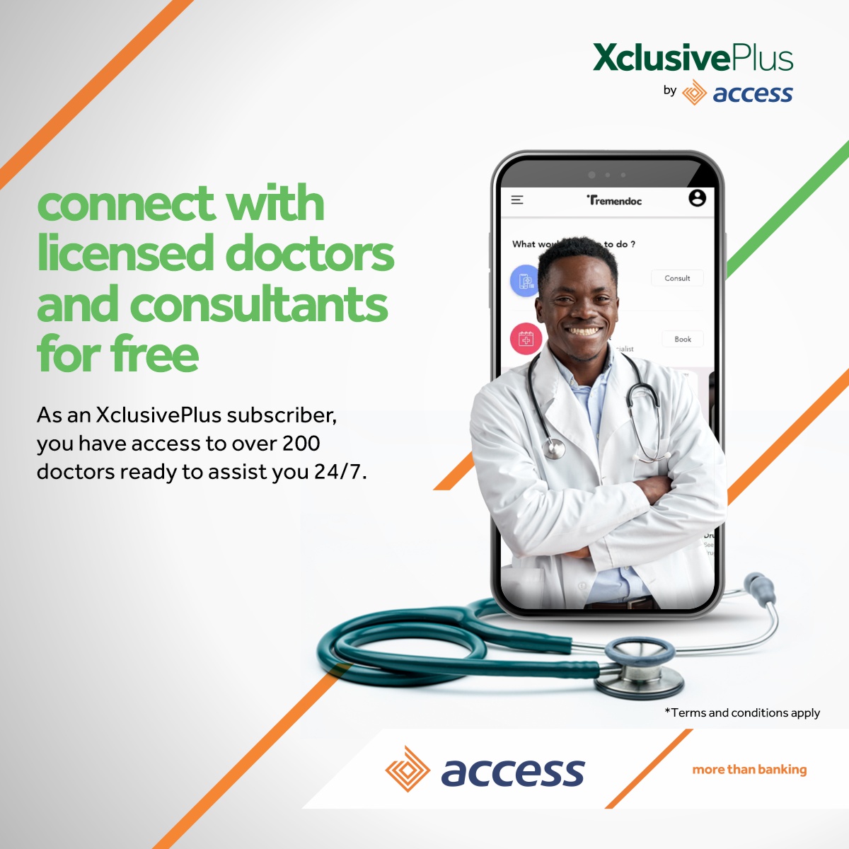 BusinessDayNg's tweet photo. Sponsored: Connect with licensed doctors and consultant for free. As an XclusivePlus subscriber, you have access to over 200 doctors ready to assist you 24/7.
@myaccessbank
Click the link below to register
https://t.co/Ge2uR4oQgd
#acessbank
#xclusiveplus https://t.co/OsHNk67woE