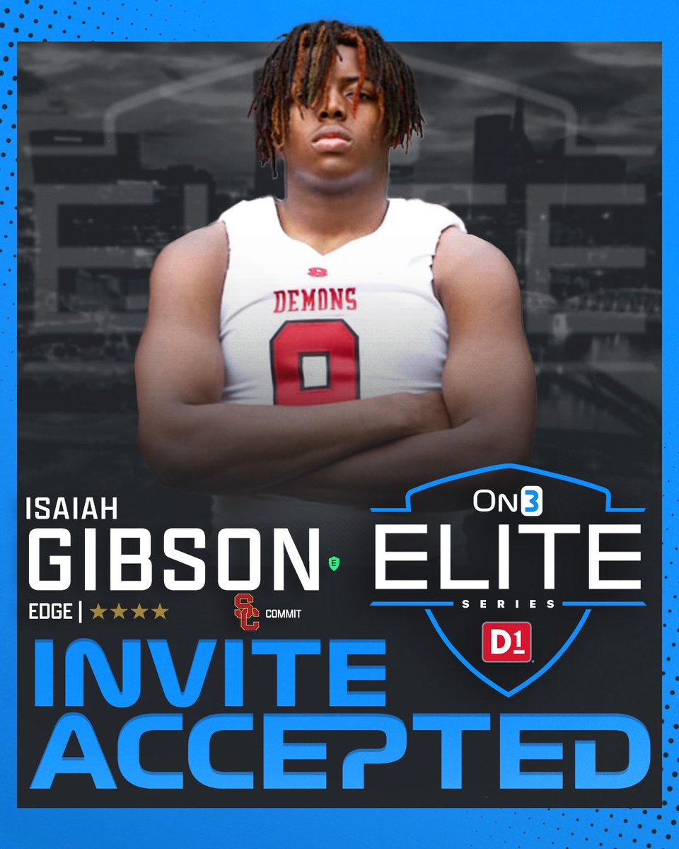USC commit, Isaiah Gibson is headed to Music City for the On3 Elite Series. Another 𝙀𝙡𝙞𝙩𝙚 addition 💪 on3.com/os/news/2024-o…