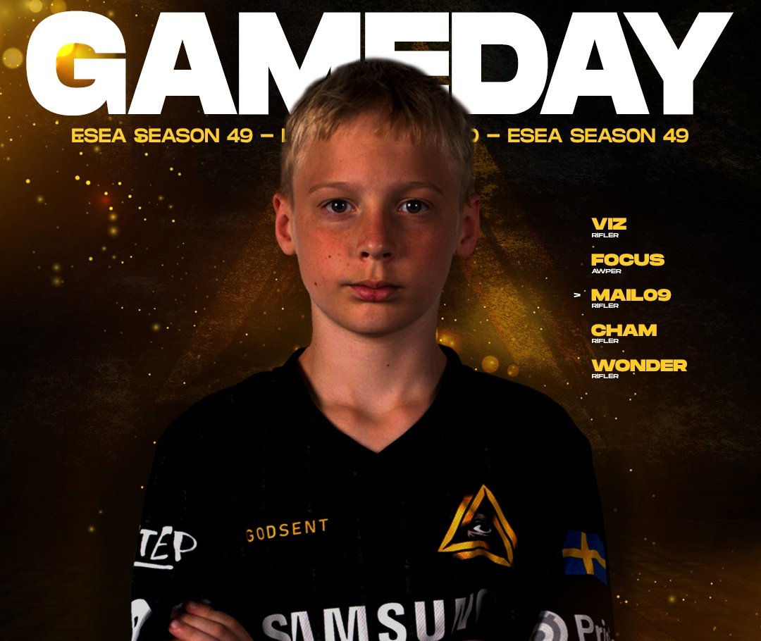 GAMEDAY☝🏻👁️ @ESEA Let's gather in chat! 18.00 CEST vs @WopaEsport #GODMODE Stream linked below⤵️