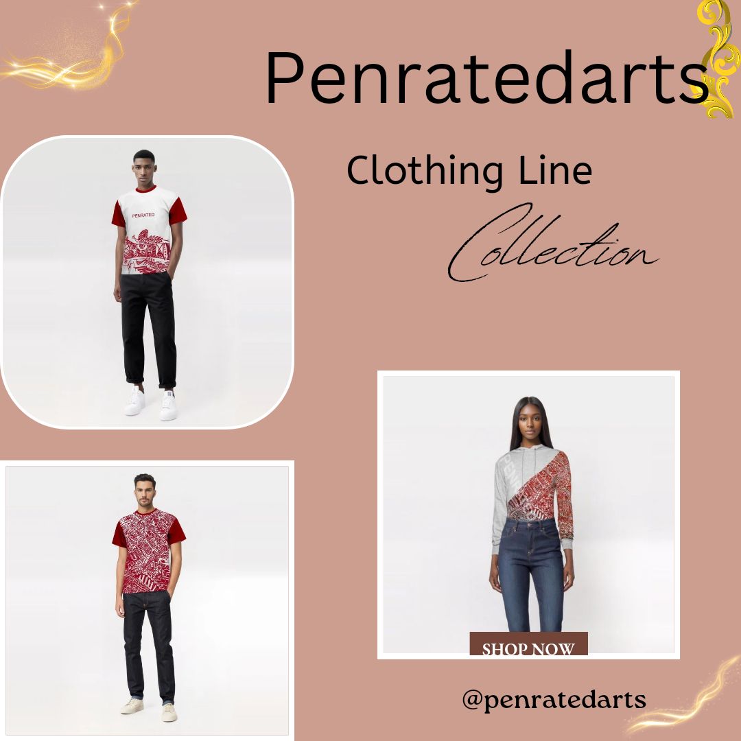PENRATEDARTS CLOTHING LINE COLLECTION
Wear art on your sleeve, literally!
Unique designs, limited edition, get yours now!
.
#penratedarts #clothingline #artwear #retweet