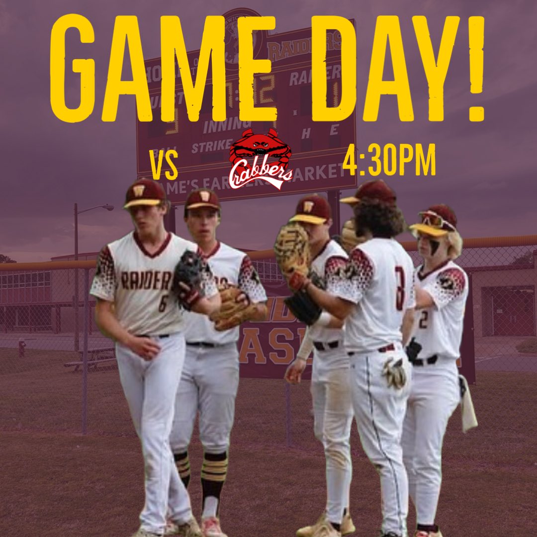 Varsity travels to Hampton high school to take on the crabbers
4:30 First Pitch!