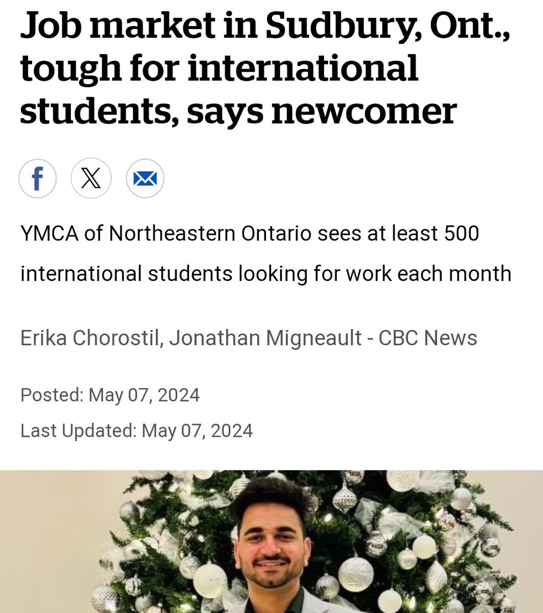 🇨🇦 I often hear from international students in Windsor that getting a job has become increasingly harder. cbc.ca/news/canada/su…