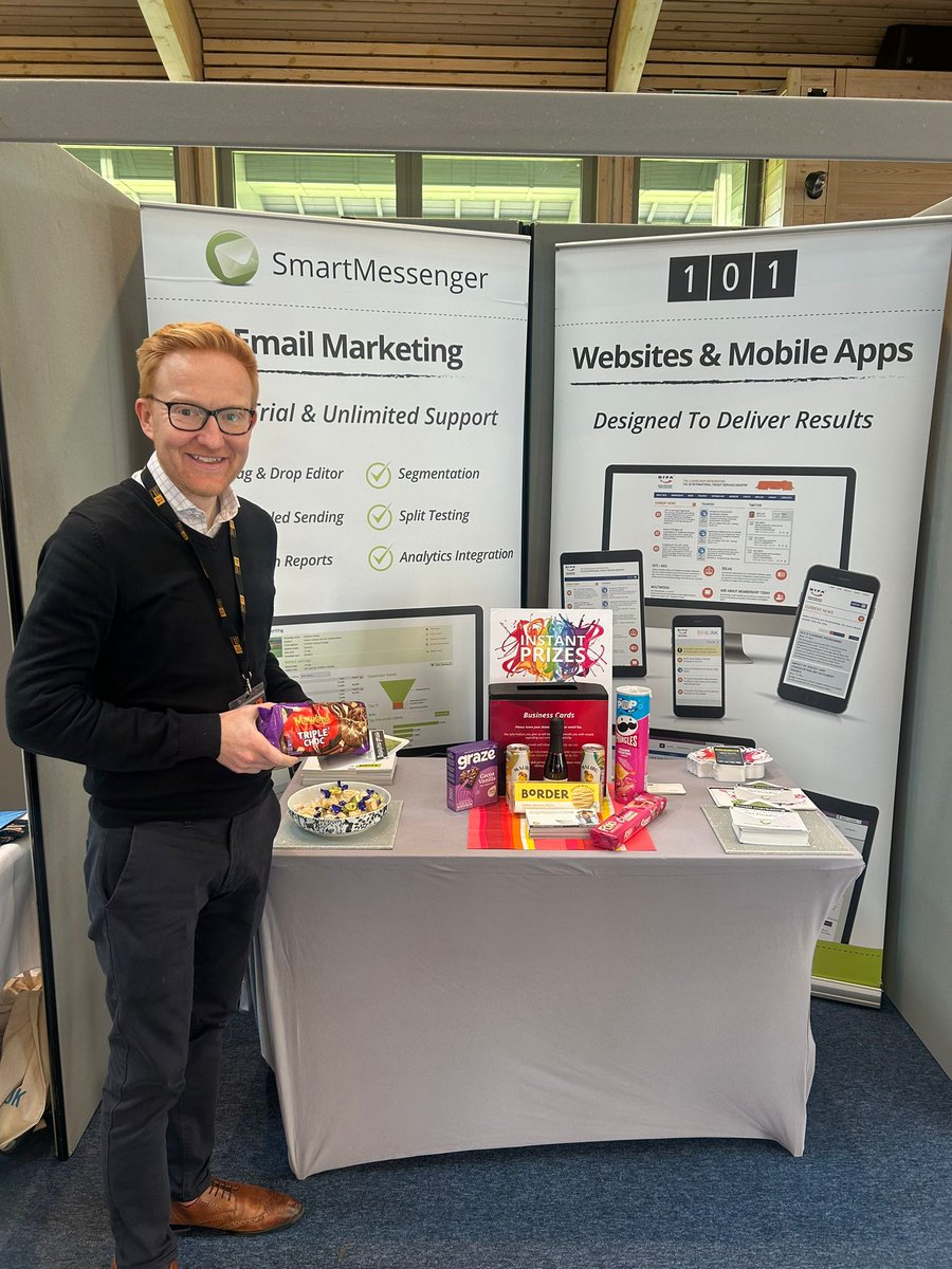 101 Websites, Apps and Email Marketing (@101webdev) on Twitter photo A few more pics from <a href="/Anglia_Business/">Anglia Business Exhibition</a> in #Ipswich today, including more winners of our instant prize competition! 👍🏆
#WebDevelopment #EmailMarketingServices #Networking #ABE24 #ISSBA A few more pics from <a href="/Anglia_Business/">Anglia Business Exhibition</a> in #Ipswich today, including more winners of our instant prize competition! 👍🏆
#WebDevelopment #EmailMarketingServices #Networking #ABE24 #ISSBA