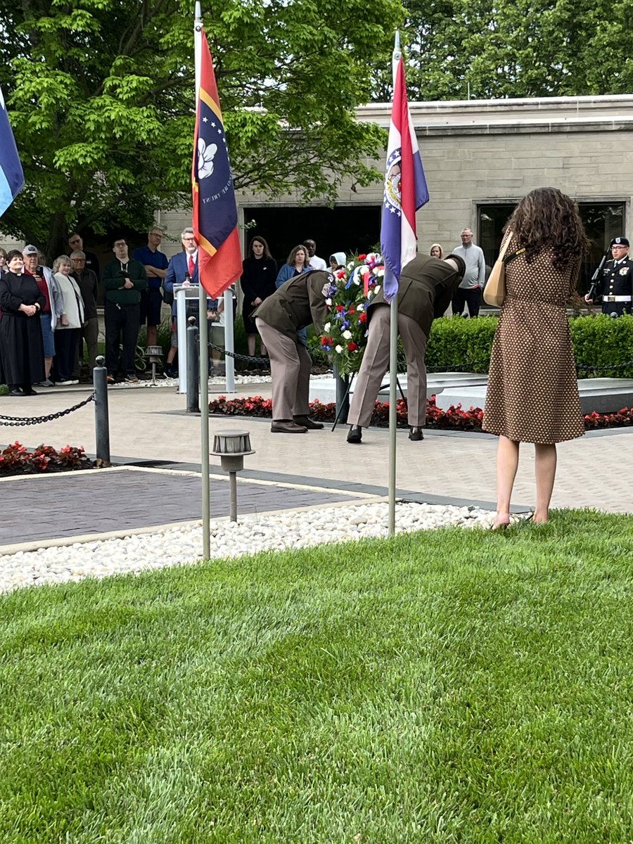 Happy birthday, Harry S. Truman! Today we commemorate the 140th anniversary of Mr. Truman's birth. This morning we had our official wreath-laying ceremony. #Harry140