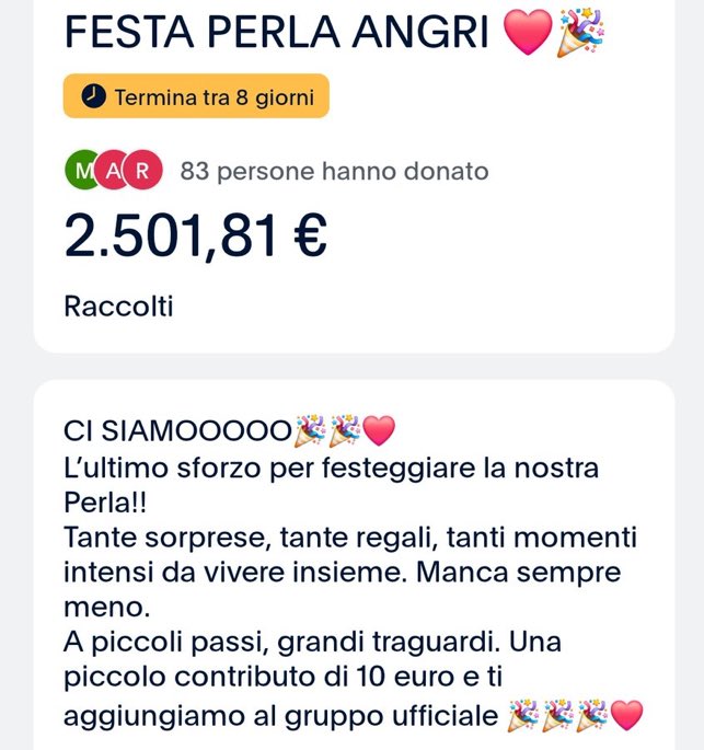 bambini oggi niente pranzo solo pane e acqua mamma deve fare la donazione per la festa di perlina ad angri