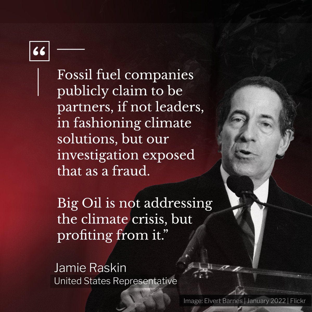 At a hearing about “Big Oil’s Evolving Efforts to Avoid Accountability for Climate Change,” @RepRaskin shared findings from a years-long congressional investigation into Big Oil’s climate lies and made clear that these polluters are not part of the solution.