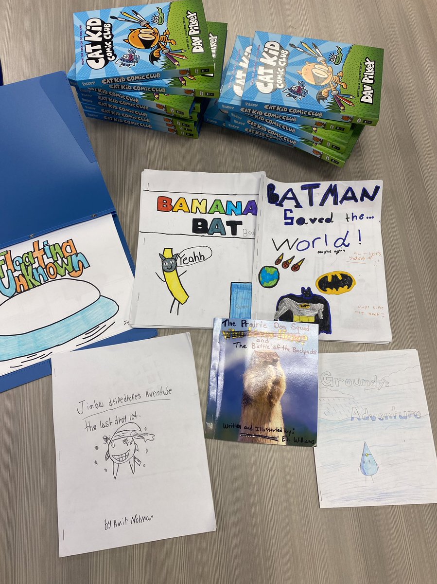 Free Comic Book day was May 4th, so we celebrated comics all week leading up to it. So many students make comics, and lucky winners earned a free copy of Cat Kid Comic Club! #BentonBold #cpsbest