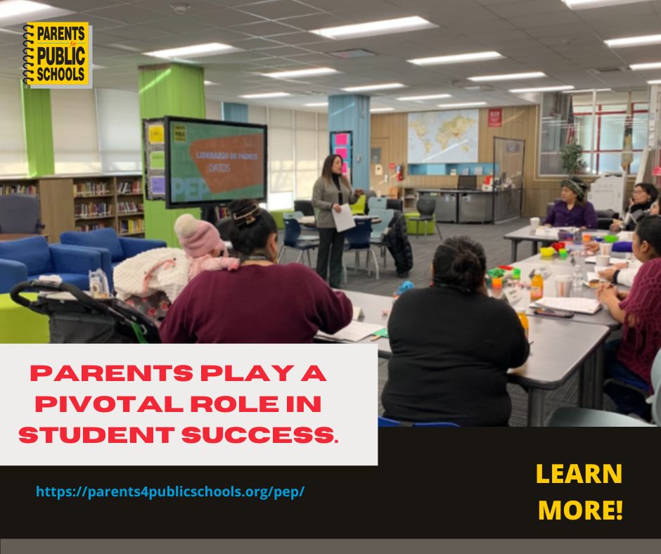Our Parent Engagement Program (PEP) has many benefits! These training sessions positively impact parents, students, schools, and local communities. To learn more about PEP, visit: parents4publicschools.org/pep/