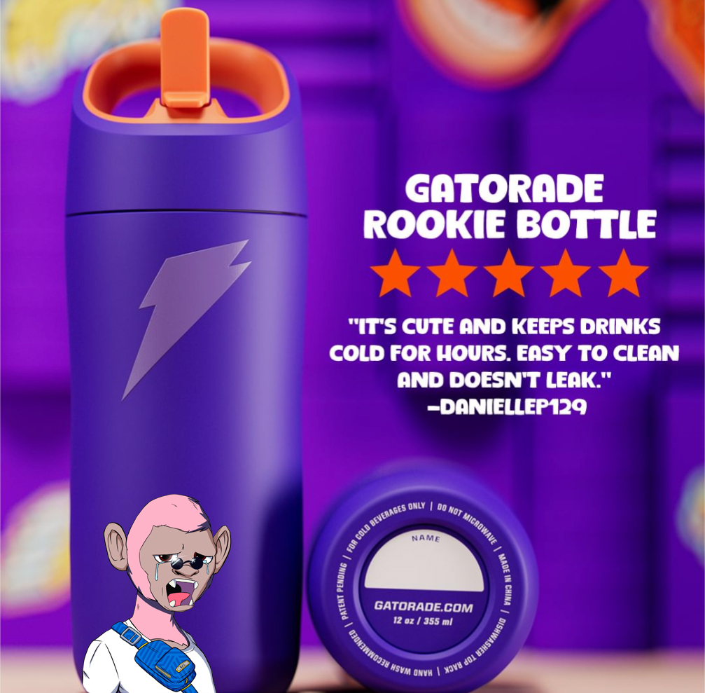 Hey @Gatorade it's only fitting that if you call your bottle the 'rookie bottle' that you collab with @RumbleKongs and put their Rookies collection on it. :) opensea.io/collection/rkl…