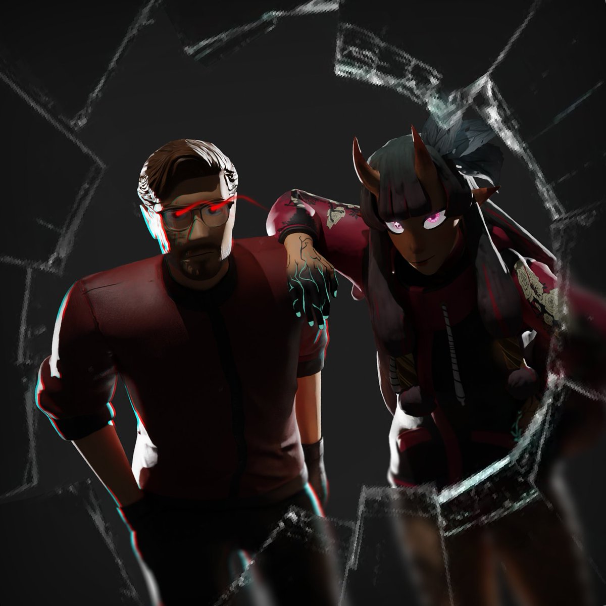 M4XXART's tweet image. [Totally Random Render &amp;amp; Model Recreation #5] 
The Duo