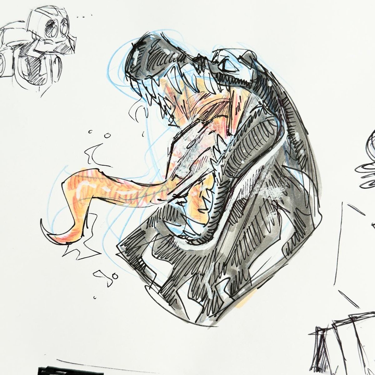 creativemechncs's tweet photo. Sketch dump!
.
Any drawing requests?
.
.
#sketch #draw #sketchbook #sketching #darthjarjar #starwars #transoshan #cyclopssamurai #godzilla #dinosaur #venom #spiderman #sith #funny #artist #eddnsandersart #creativemechanics https://t.co/gYLVN9W1Re