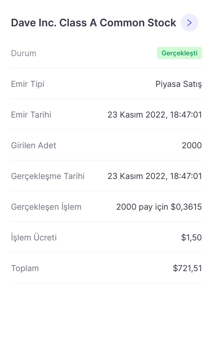 Size Amerikan borsasında 1,5 senede 720 dolardan 105 bin doları nasıl kaybettiğimin belgesini atayım😂😂 $dave #nasdaq #dave hissenin cari fiyatı şu an 52,70 dolar