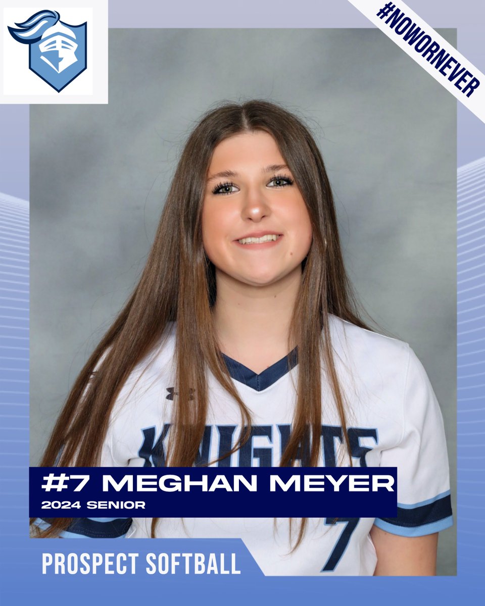 Countdown to senior knight: SENIOR SPOTLIGHT ⭐️Meghan Meyer #7⭐️ Plans for next year: studying hospitality and tourism @ and playing softball at Harper Favorite softball memory: Having fun & laughing with teammates @ScottMcD_PHS #NoworNever