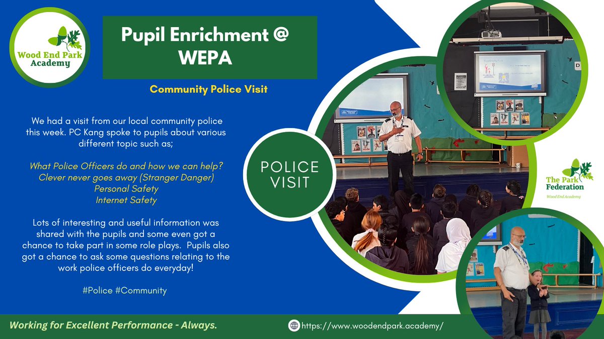 Thank you to @MPSUxbridge for the various talks for our pupils 🚔. Read more below 👇 #Police #PrimarySchool