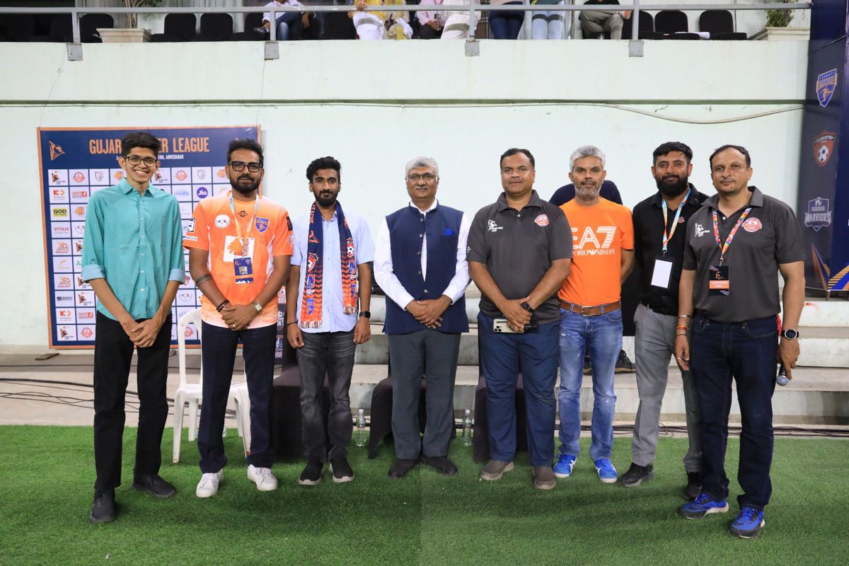 Mukesh Puri (@mukeshpuri26) on Twitter photo My experience of attending a GSL match was great. Young footballers will benefit from this platform, well done.
<a href="/GujaratFootball/">Gujarat State Football Association</a> <a href="/mpparimal/">Parimal Nathwani</a> My experience of attending a GSL match was great. Young footballers will benefit from this platform, well done.
<a href="/GujaratFootball/">Gujarat State Football Association</a> <a href="/mpparimal/">Parimal Nathwani</a>