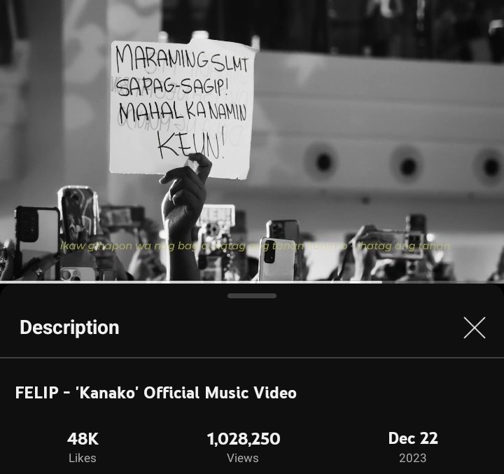 KANAKO - a heartfelt dedication from FELIP to us has reached heights! This million views (and counting) milestone is a testament to our bond and the power of music and support to unite us. Thank you for being the heartbeat of OUR song.❤️

@felipsuperior #FELIP
#FELIPKanako1MViews