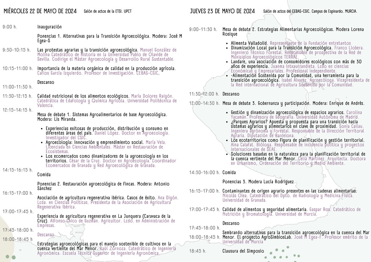 ¡Oh! 😯
¿Pero te has fijado en el programa de este simposio sobre el #MarMenor? ‼️⁉️
¡Si está de lo bueno... lo mejor! 🤗
🫴 Entre ellas, unas cuantas buenas representaciones de la familia <a href="/SEAE_Agroecolog/">SEAE</a> 
22 y 23 mayo ✍️acortar.link/8Lp4RO
Por <a href="/AgrosimbLab/">AgrosimbiosisLab</a> ⤵️
#MIMArMEnor