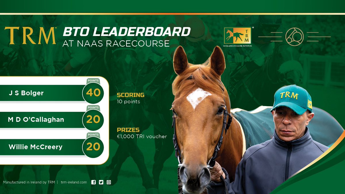 The Bolger yard have been practicing their plaits and are the current leaders of the @TRMNutrition BTO Leaderboard The winning yard will receive a €1K @triequestrian_1 voucher and a breakfast morning for the entire yard👏 Current standings 👇 @MDOCallaghan