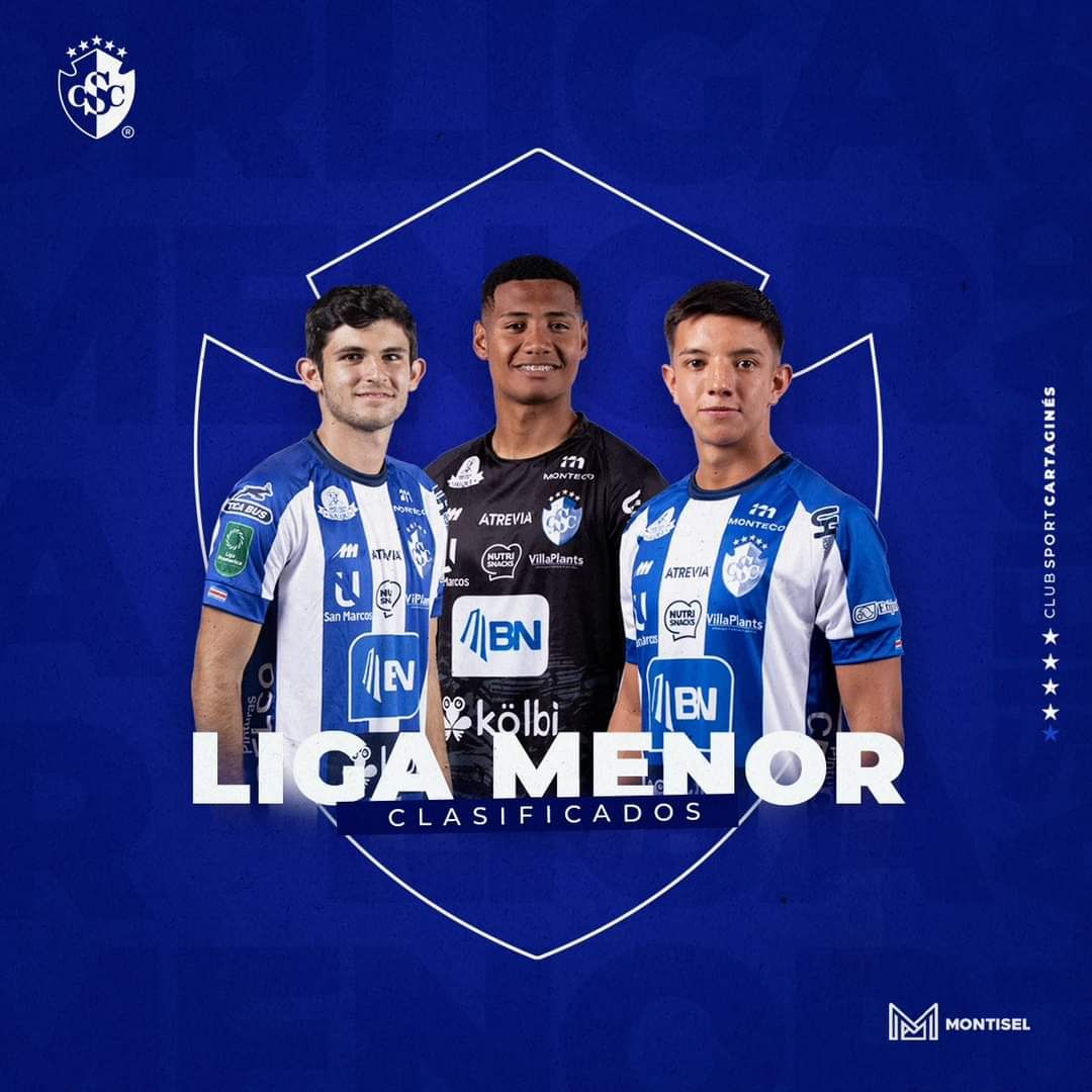 #LigaUlatina
TODAS LAS CATEGORÍAS DE LA LIGA MENOR DEL CARTAGINÉS ESTAN CLASIFICADAS A LOS 8VOS DE FINAL
(U12, U13, U14, U15) (U17, U19 y U21 o Alto Rendimiento)
¡Felicidades Chicos! 💙👏 
🖼️ RRSS CSC
#1CSC #VamosCartagines