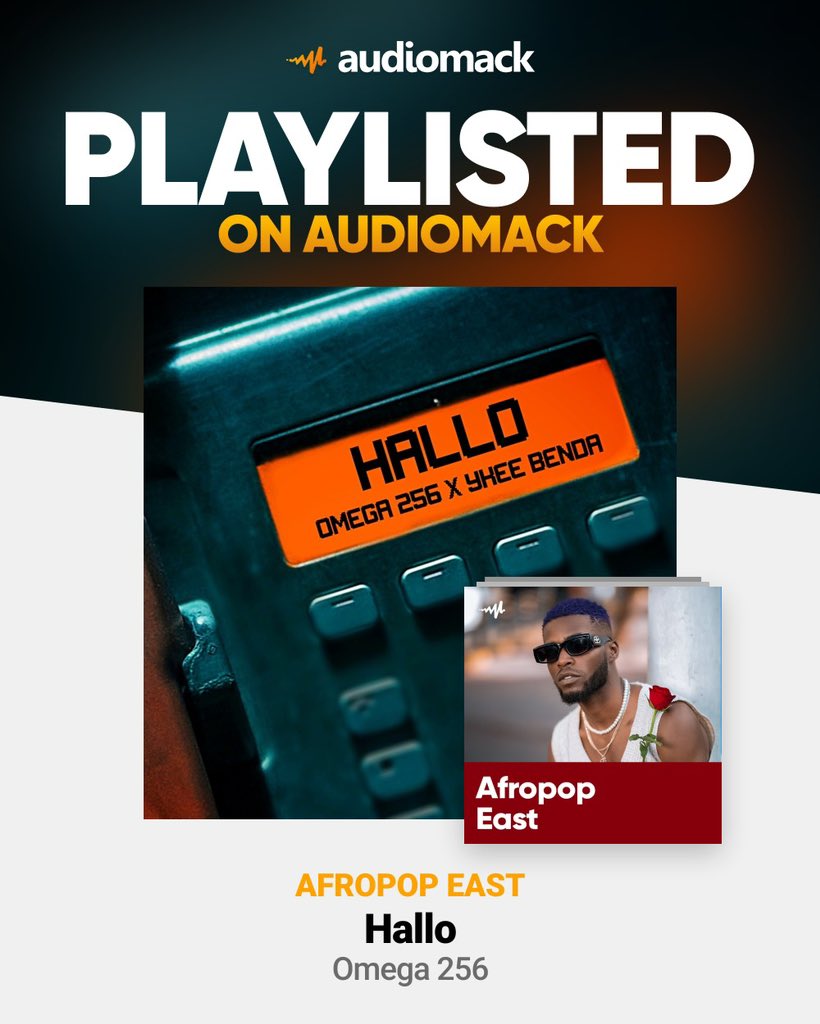 Thank You  @audiomackafrica 

Stream now: Hallo 🔊🔥 @OmegaBaibe 

#UgandanMusic #Audiomack
