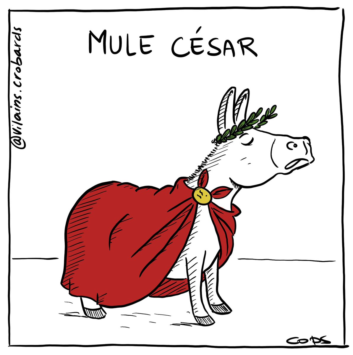 BlaguesDessins's tweet photo. Le dessin de Cops : Mule César #2
Retrouvez les dessins de Cops sur : https://t.co/VQNx0gcWdF
#DessinDeCops #LesVilainsPetitsCrobards #Cops #Humour #BlagueDeMerde #FallaitPasFumer #JulesCésar #MuleCésar https://t.co/byYNKdRJFj