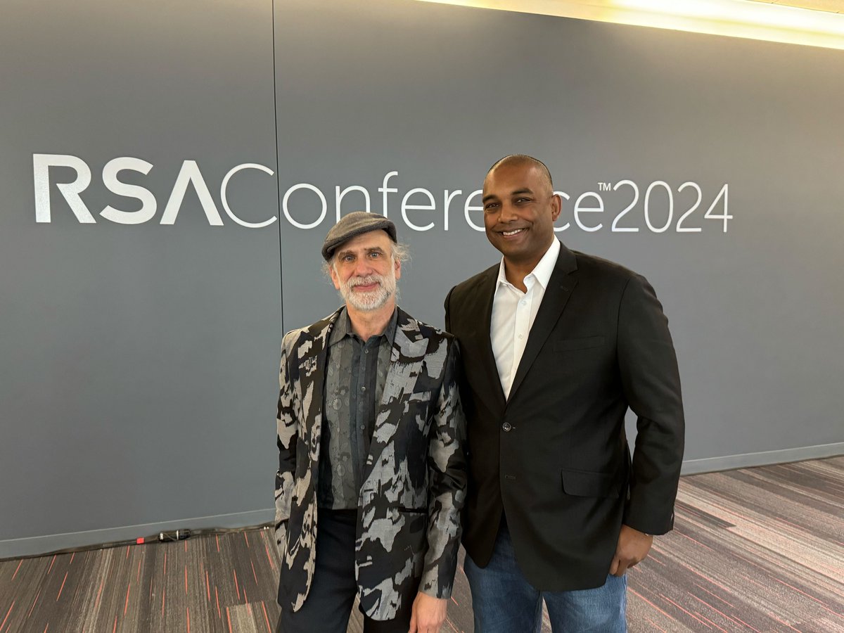 Meeting Bruce Schneier at #RSAC2024! We're thrilled to have Bruce join us at the SOSS Fusion Conference this October to discuss AI and #OSSSecurity. Register today to secure your spot! 💬 events.linuxfoundation.org/soss-fusion/re…