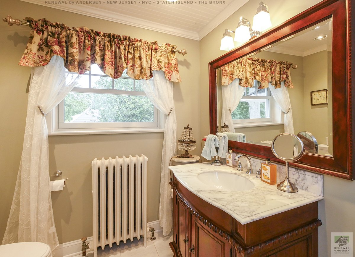 Remarkable bathroom with new window we installed
. . . . . . . . . .
We are a true one-stop-shop serving all your window and door needs -- Contact Us Today: (844) 245-2799 -- Renewal by Andersen New Jersey, NYC, Staten Island and The Bronx
#bathroom #window #windows #contractor